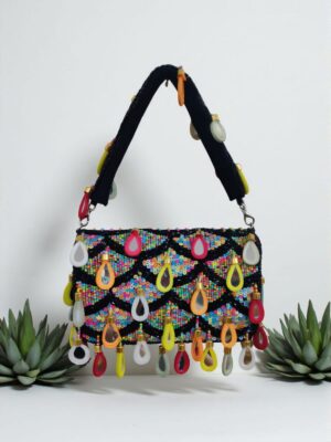 Mirror flap bag black