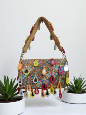 Mirror flap bag golden