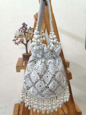 Designer embroidery potli