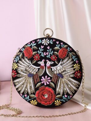 kavya round clutch design -2