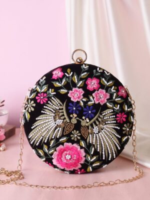 kavya round clutch design -1